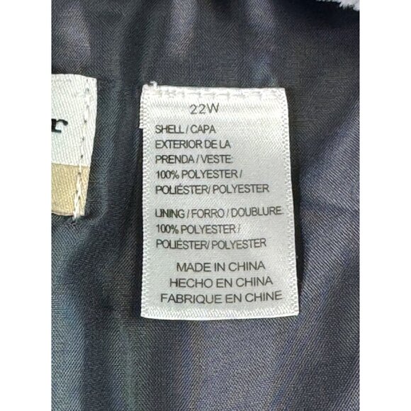 Alfred Dunner Faux Fur Jacket Womens 22W Gray Oscar Night Soft Plush Cozy NWT - Picture 7 of 11